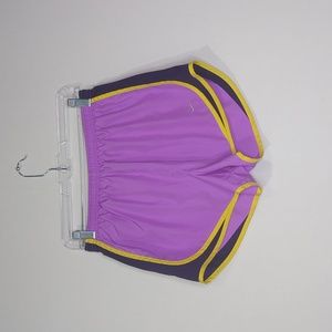 Nike Running Active Shorts Purple Neon yellow  sz M